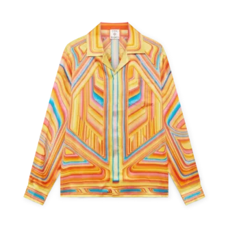 Low Rider långärmad silkesskjorta