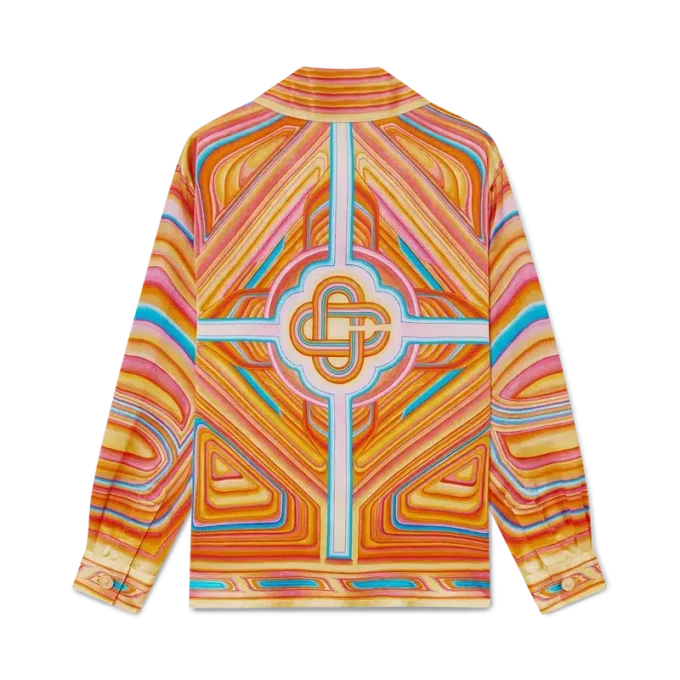 Low Rider långärmad silkesskjorta