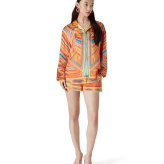 Low Rider långärmad silkesskjorta