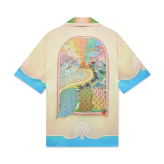 Lucid Dreams kortärmad silkesskjorta