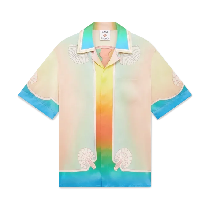 Lucid Dreams kortärmad silkesskjorta