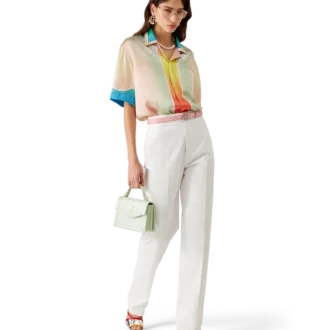 Lucid Dreams kortärmad silkesskjorta