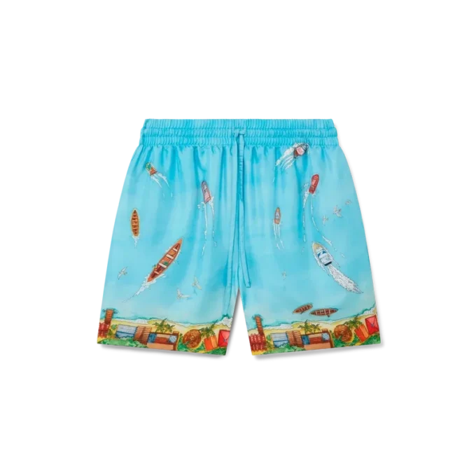 Maison Sur Piloti silk Shorts