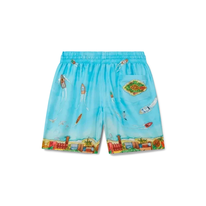 Maison Sur Piloti silk Shorts