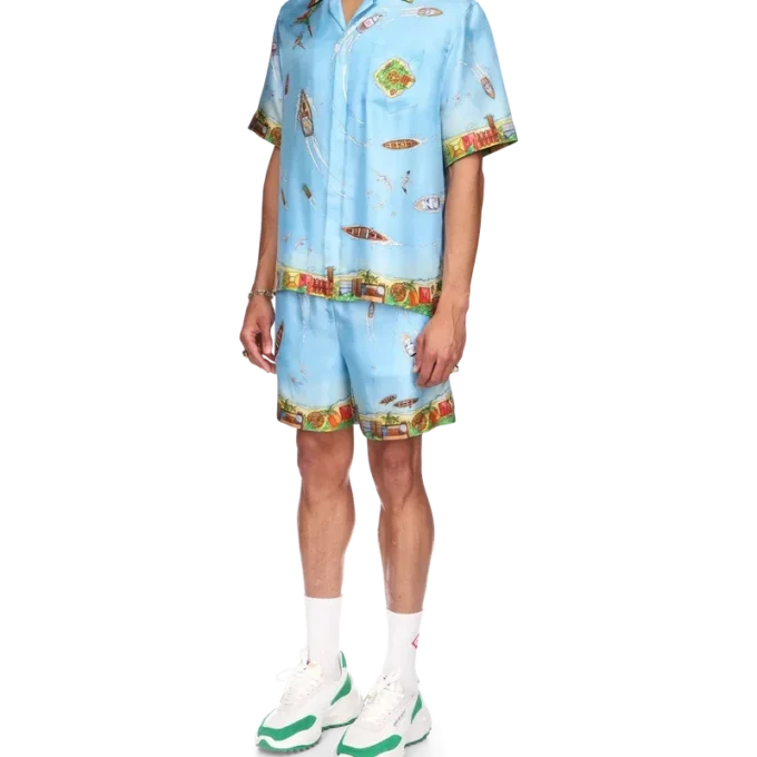 Maison Sur Piloti silkes skjorta