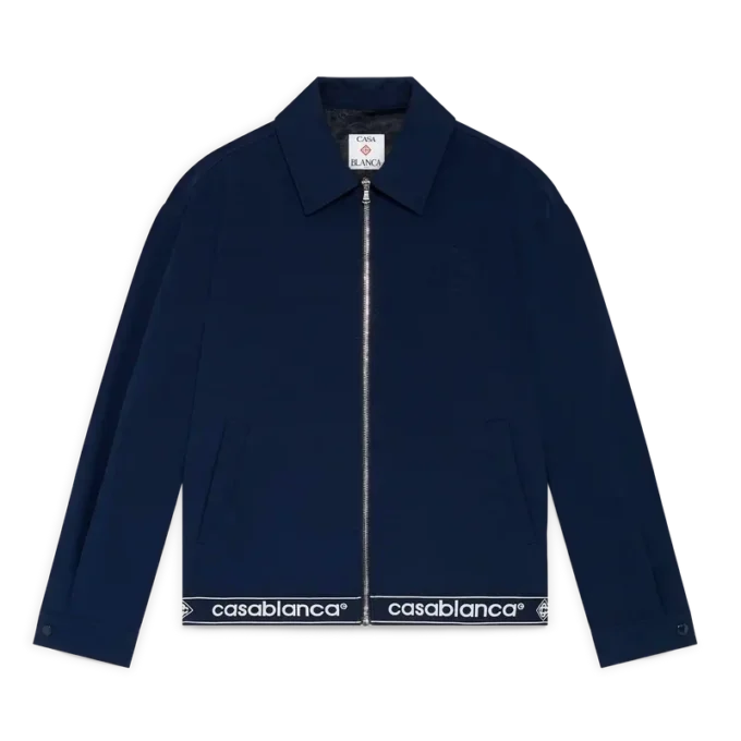 Marinblå kostymjacka i ull Marinblå kostymjacka i ull