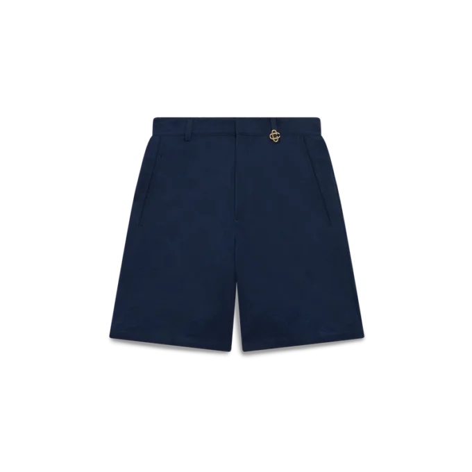 Marinblå Monogram-Shorts