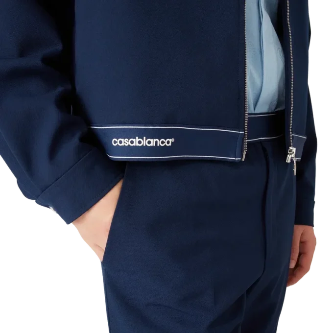 Marinblå sportjacka i ull