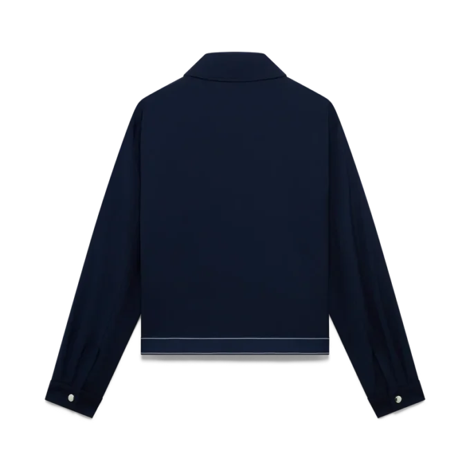 Marinblå sportjacka i ull