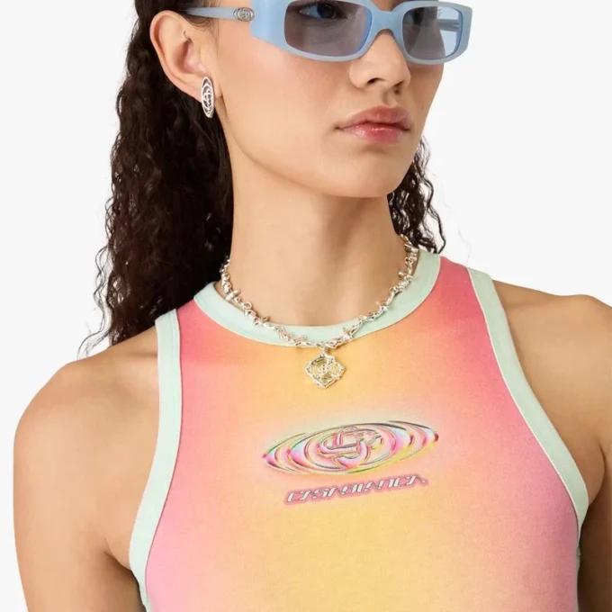 Maxiklänning med glasgradient