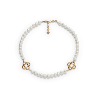 Medium Pearl Logo-halsband
