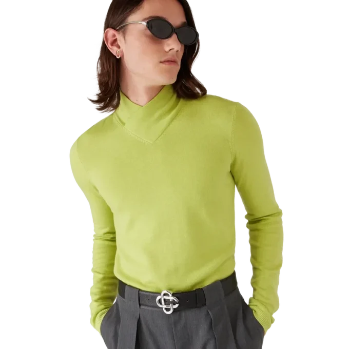 Merino-tröja med krage