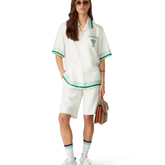 Metafysisk tennisikon-silkesskjorta Metafysisk tennisikon-silkesskjorta