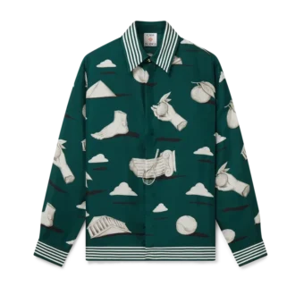 Metaphysical långärmad silkesskjorta