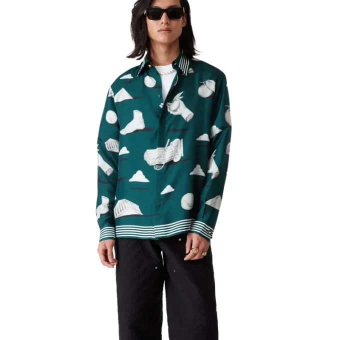 Metaphysical långärmad silkesskjorta Metaphysical långärmad silkesskjorta