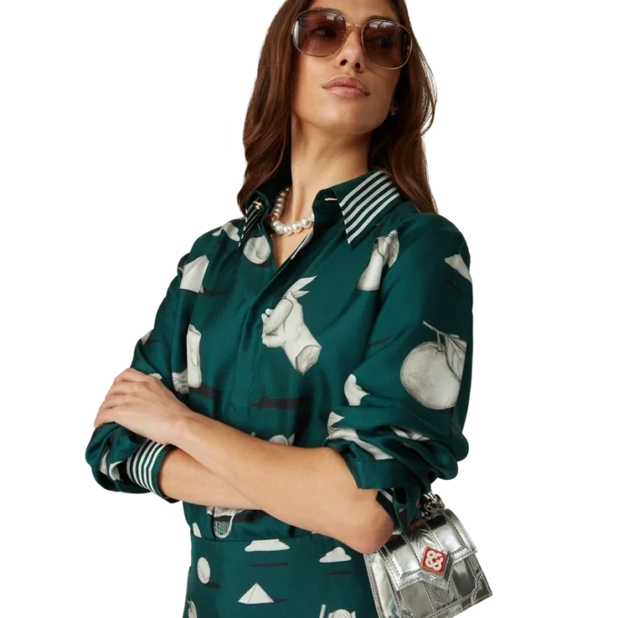 Metaphysical långärmad silkesskjorta Metaphysical långärmad silkesskjorta