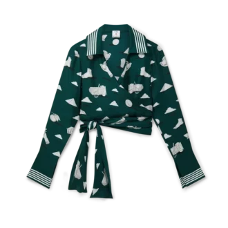 Metaphysical Silk Wrap Shirt