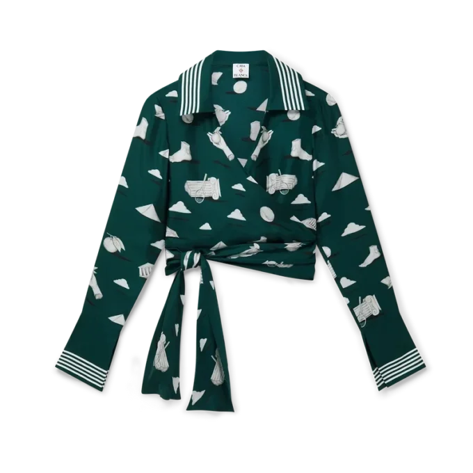 Metaphysical Silk Wrap Shirt