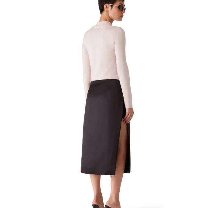 Midi-kjol i duchesse-satin Midi-kjol i duchesse-satin