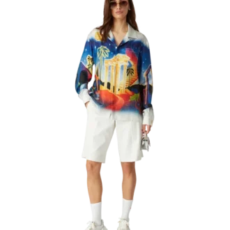 Midnight Acropolis silk skjorta Midnight Acropolis silk skjorta