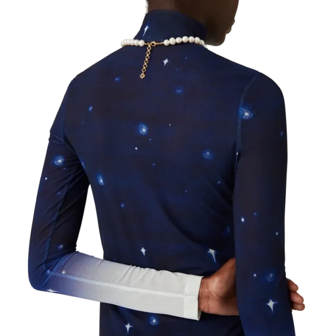 Midnight Acropolis Mesh Klänning