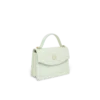 Mini Jeanne-väskan med präglat mintgrönt monogram