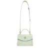 Mini Jeanne-väskan med präglat mintgrönt monogram