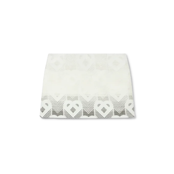 Mini-kjol i frotté med hjärtmonogram i gradient