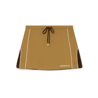 Minikjol med paneler i chenille