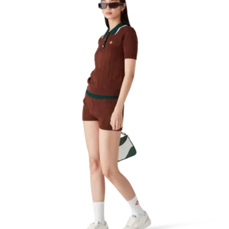 Minishorts i kabelstickat