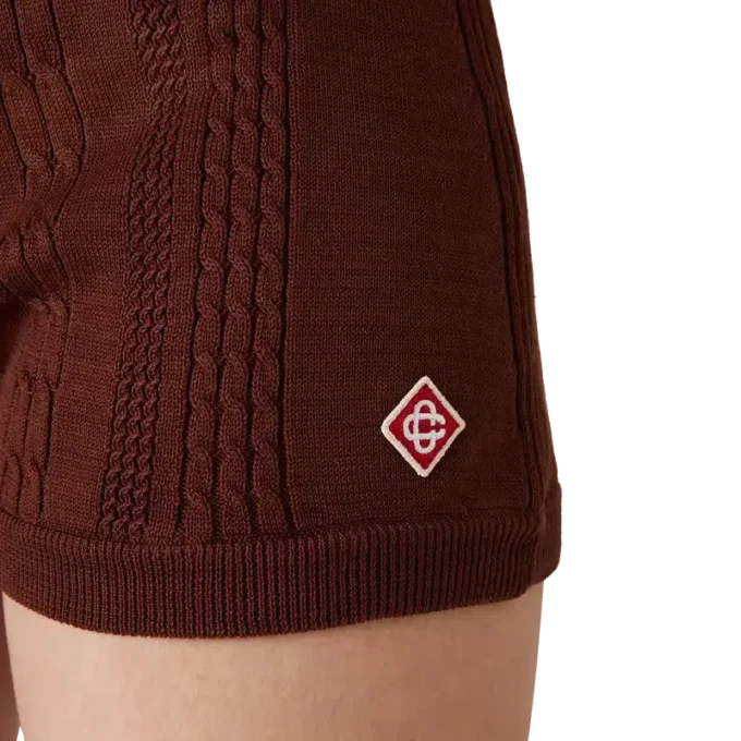 Minishorts i kabelstickat Minishorts i kabelstickat