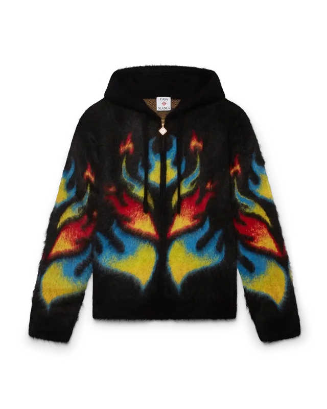Mohair Flame Laurel Zip Hoodie Mohair Flame Laurel Zip Hoodie