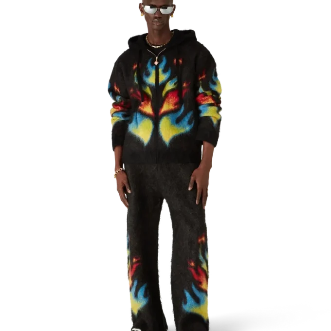 Mohair Flame Laurel Zip Hoodie Mohair Flame Laurel Zip Hoodie