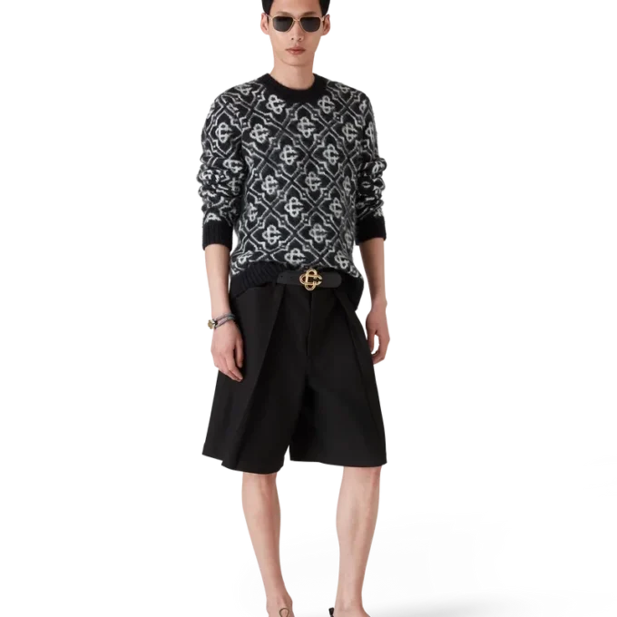 Mohair-tröja med monogram Mohair-tröja med monogram