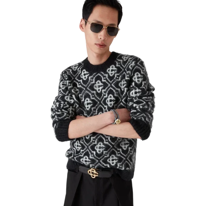 Mohair-tröja med monogram Mohair-tröja med monogram