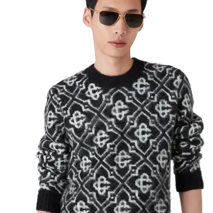 Mohair-tröja med monogram Mohair-tröja med monogram