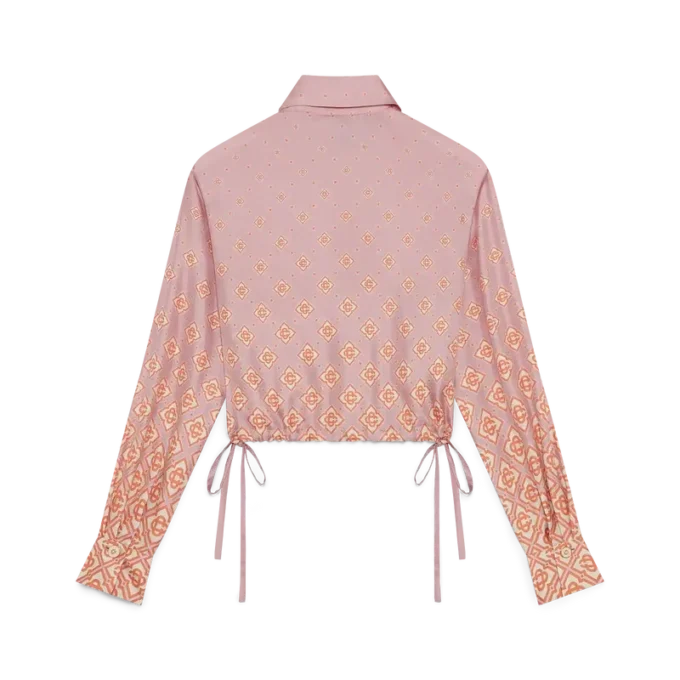 Monogram Degrade långärmad silkesskjorta Monogram Degrade långärmad silkesskjorta