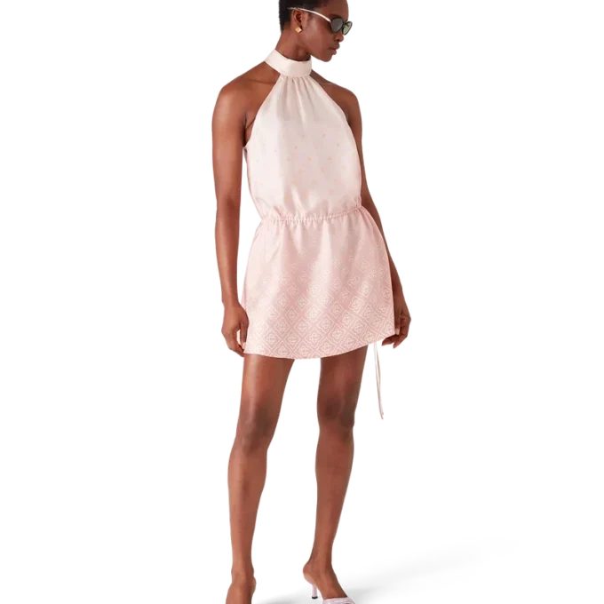 Monogram Degrade Silk Klänning