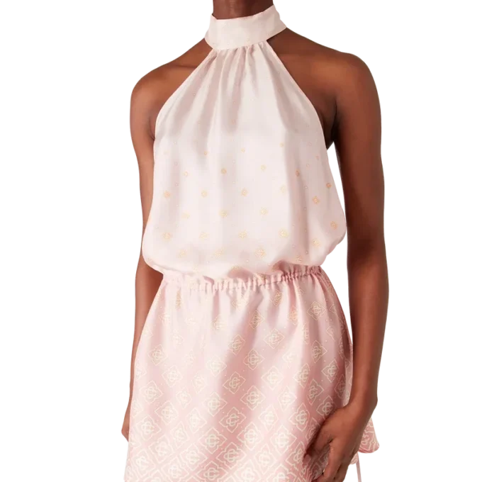 Monogram Degrade Silk Klänning