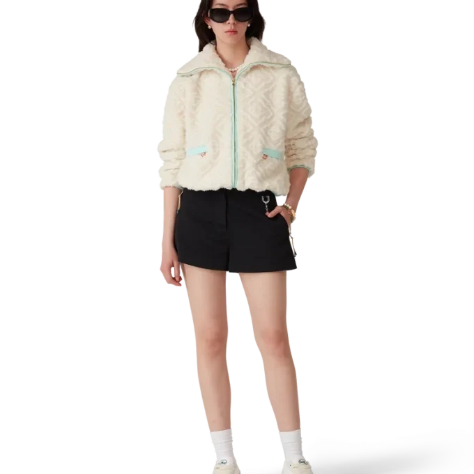 Monogram Jacquard fleecejacka Monogram Jacquard fleecejacka