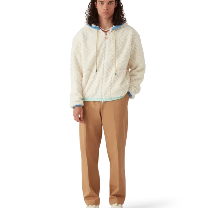 Monogram Jacquard fleecejacka