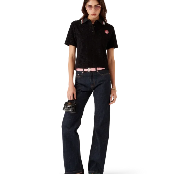 Monogram Jacquard-frottépikétröja