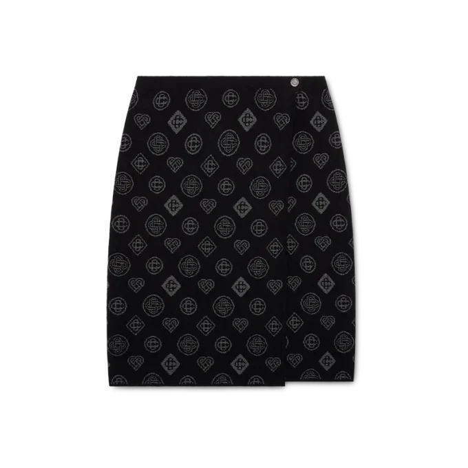 Monogram Jacquard-kjol