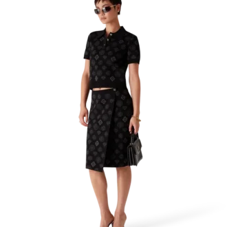 Monogram Jacquard-kjol