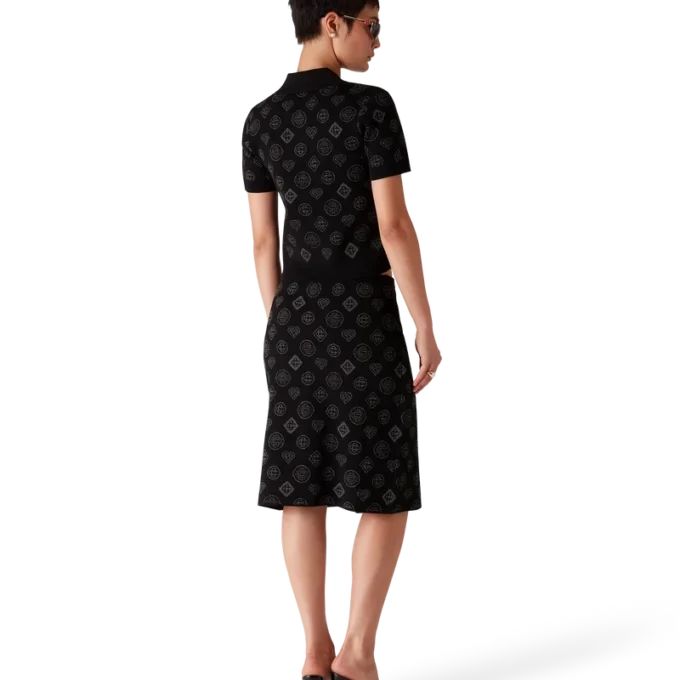 Monogram Jacquard-kjol