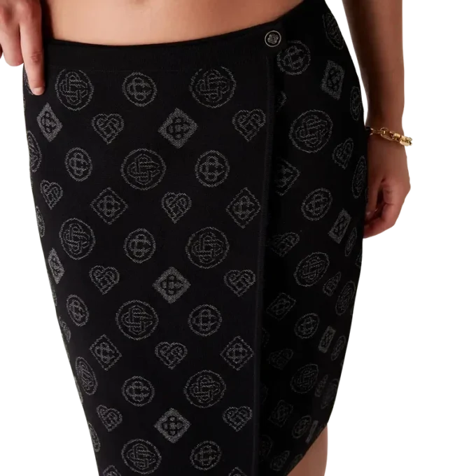 Monogram Jacquard-kjol