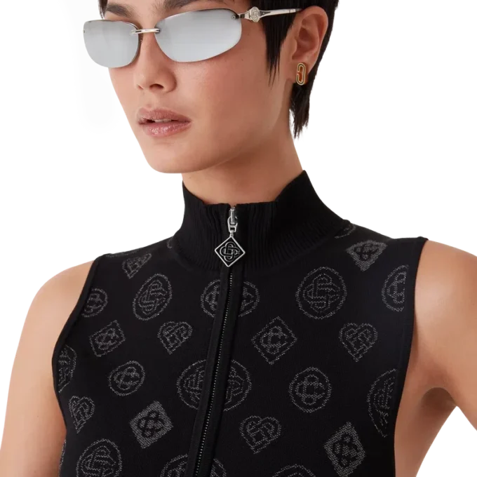 Monogram Jacquard-klänning