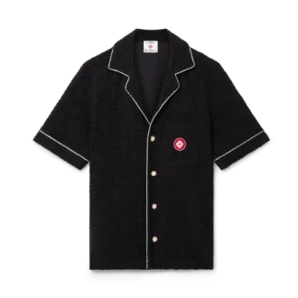 Monogram Jacquard kortärmad frotté-skjorta