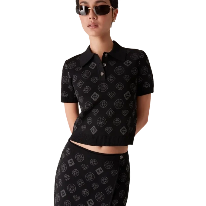 Monogram Jacquard Pikétröja Monogram Jacquard Pikétröja