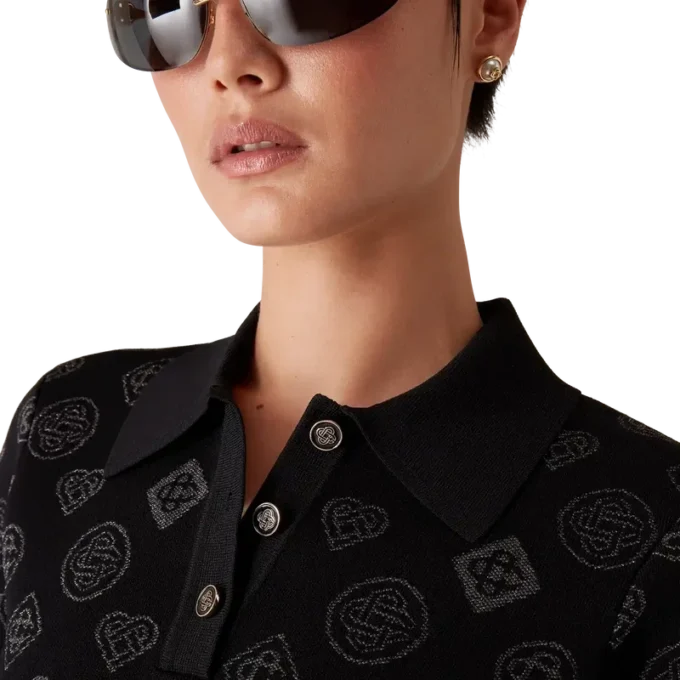 Monogram Jacquard Pikétröja Monogram Jacquard Pikétröja